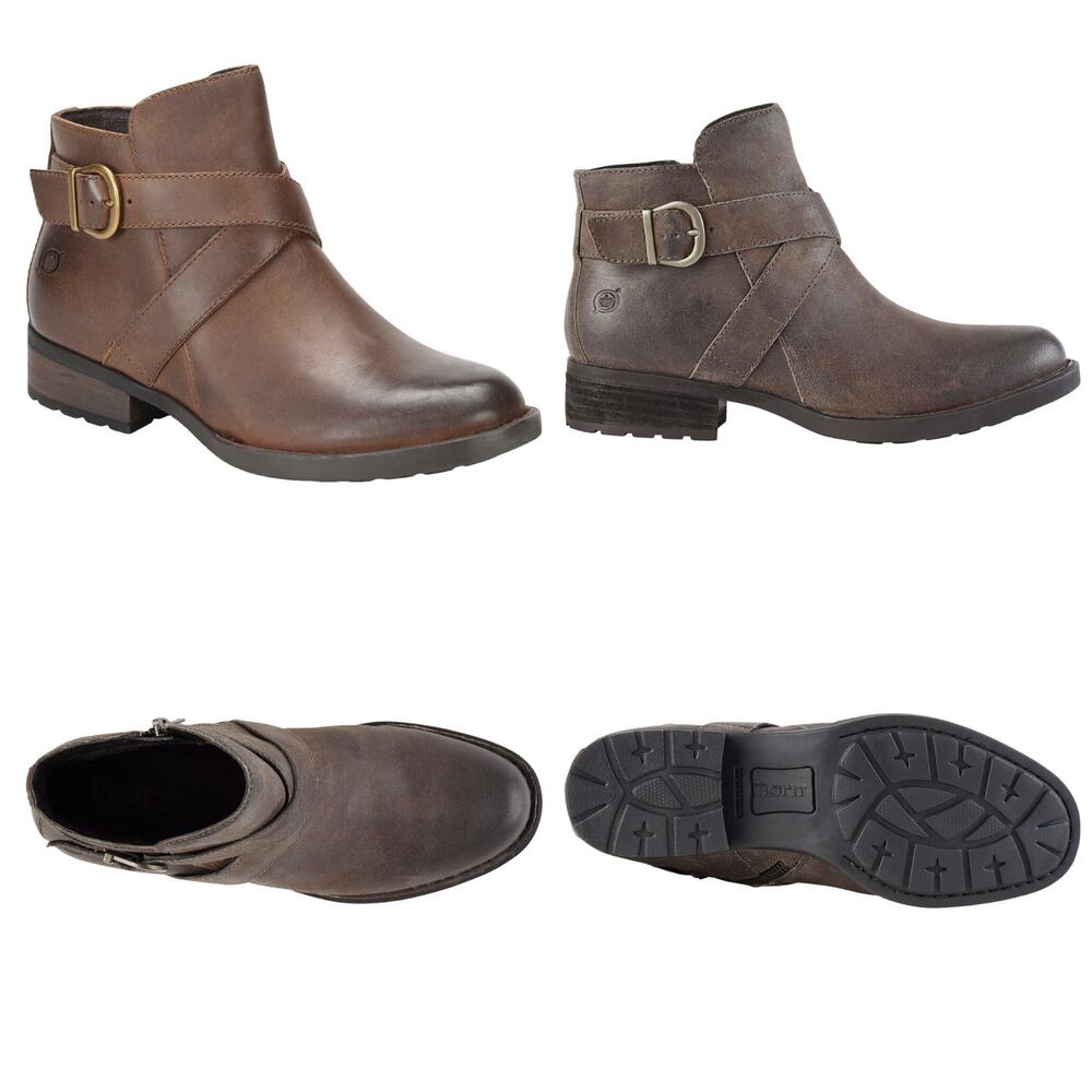 Born Trinculo Ankle Boots Sz 7 Brown Leather Style CQF17 Bohemian Western Office